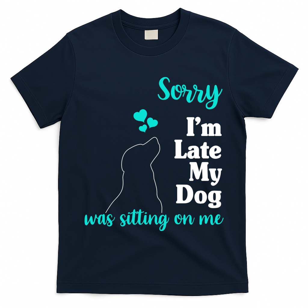 Sorry I'm Late My Dog Was Sitting On Me T-Shirt