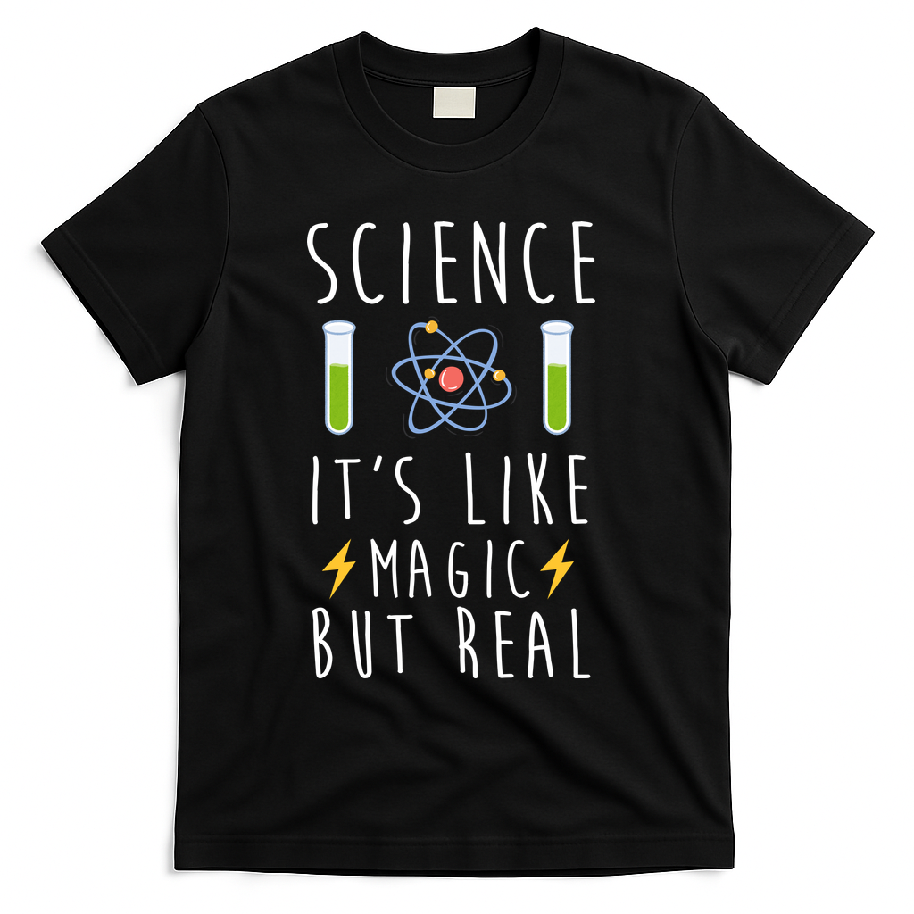 Science It's Like Magic But Real T-Shirt - Black