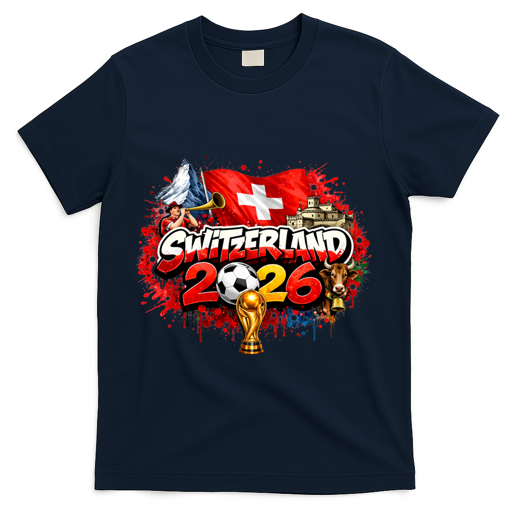 SWETZELAND North America Soccer Tournament 2026 T-Shirt - Navy