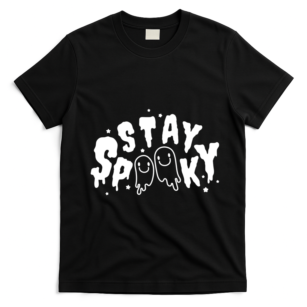 Stay Spooky Halloween Festive T-Shirt - Black