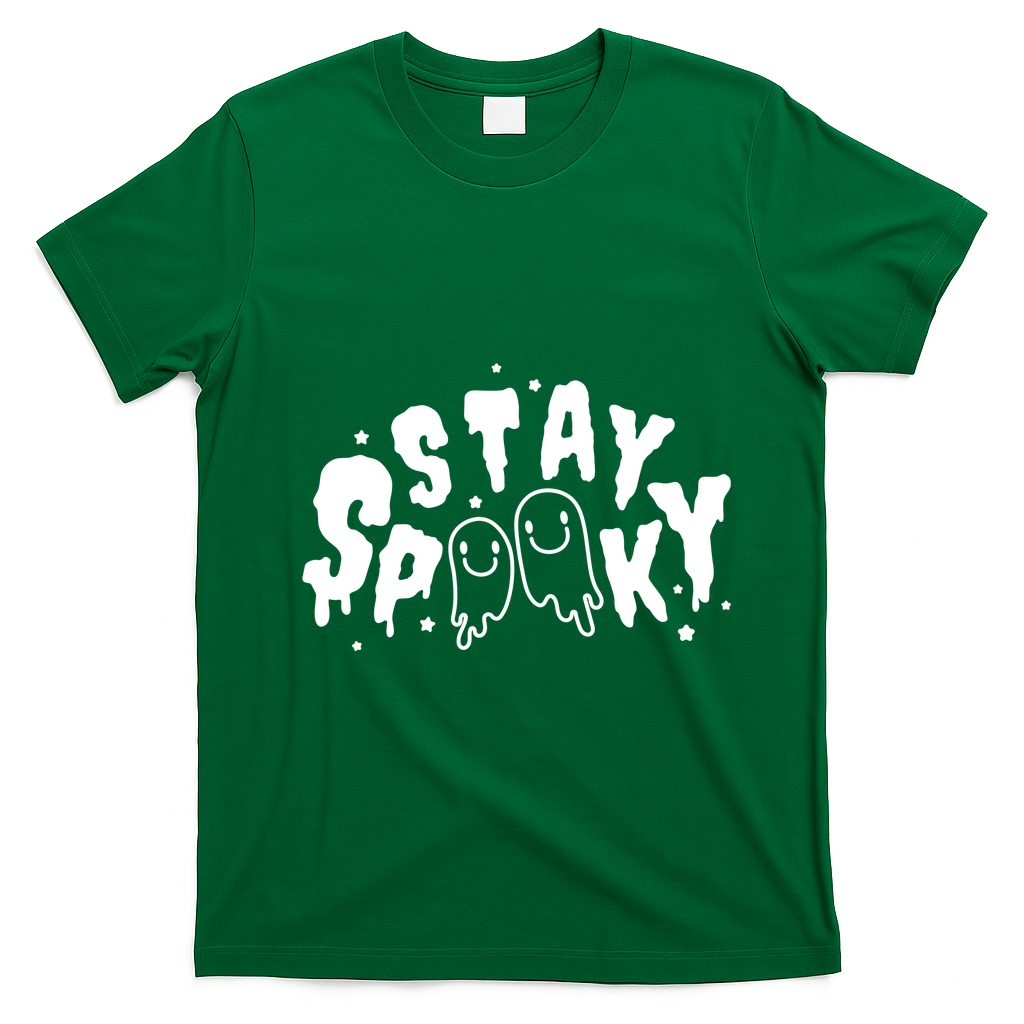 Stay Spooky Halloween Festive T-Shirt - Irish Green