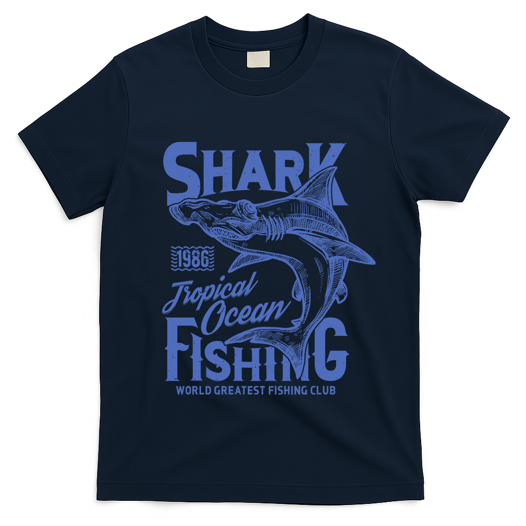 Shark Tropical Fishing World Greatest Fishing Club T-Shirt