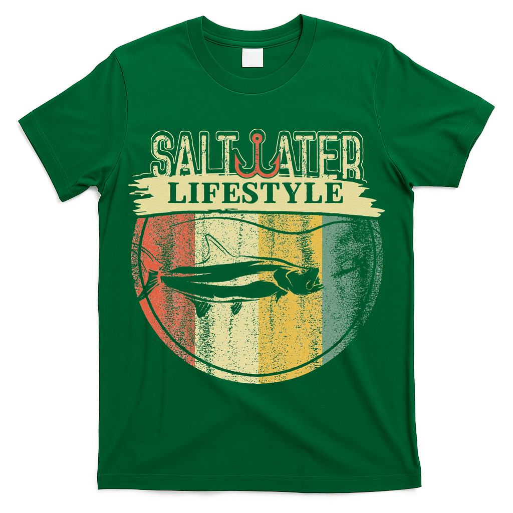 Saltwater Tarpon Fishing Sport Game Fish Lover Fisherman T-Shirt