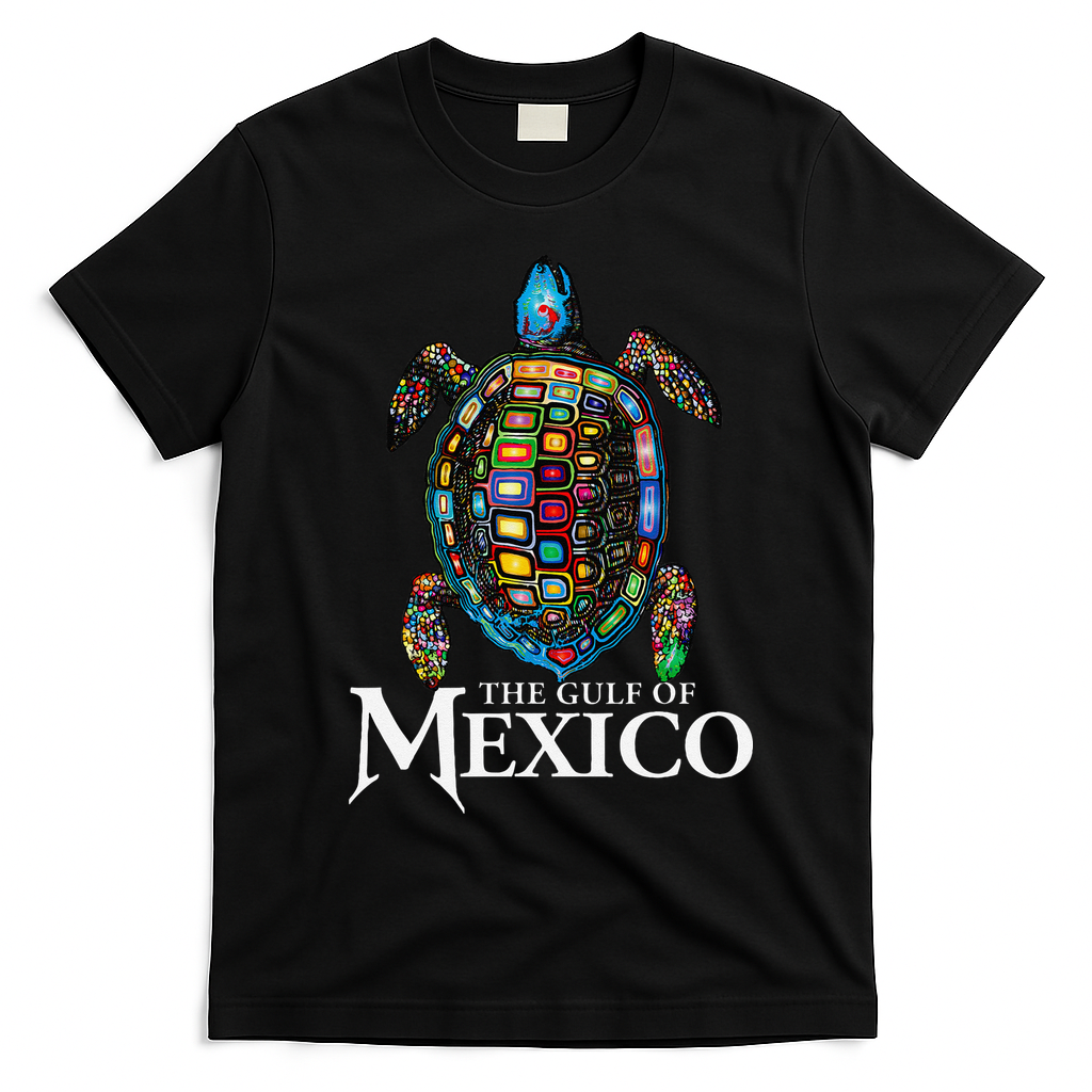 Sea Turtle Gulf Of Mexico Never Forget Trump T-Shirt - Black