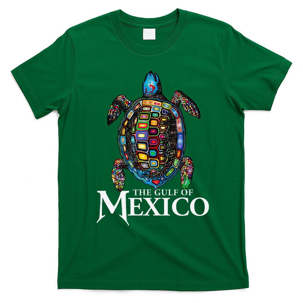 Sea Turtle Gulf Of Mexico Never Forget Trump T-Shirt - Irish Green