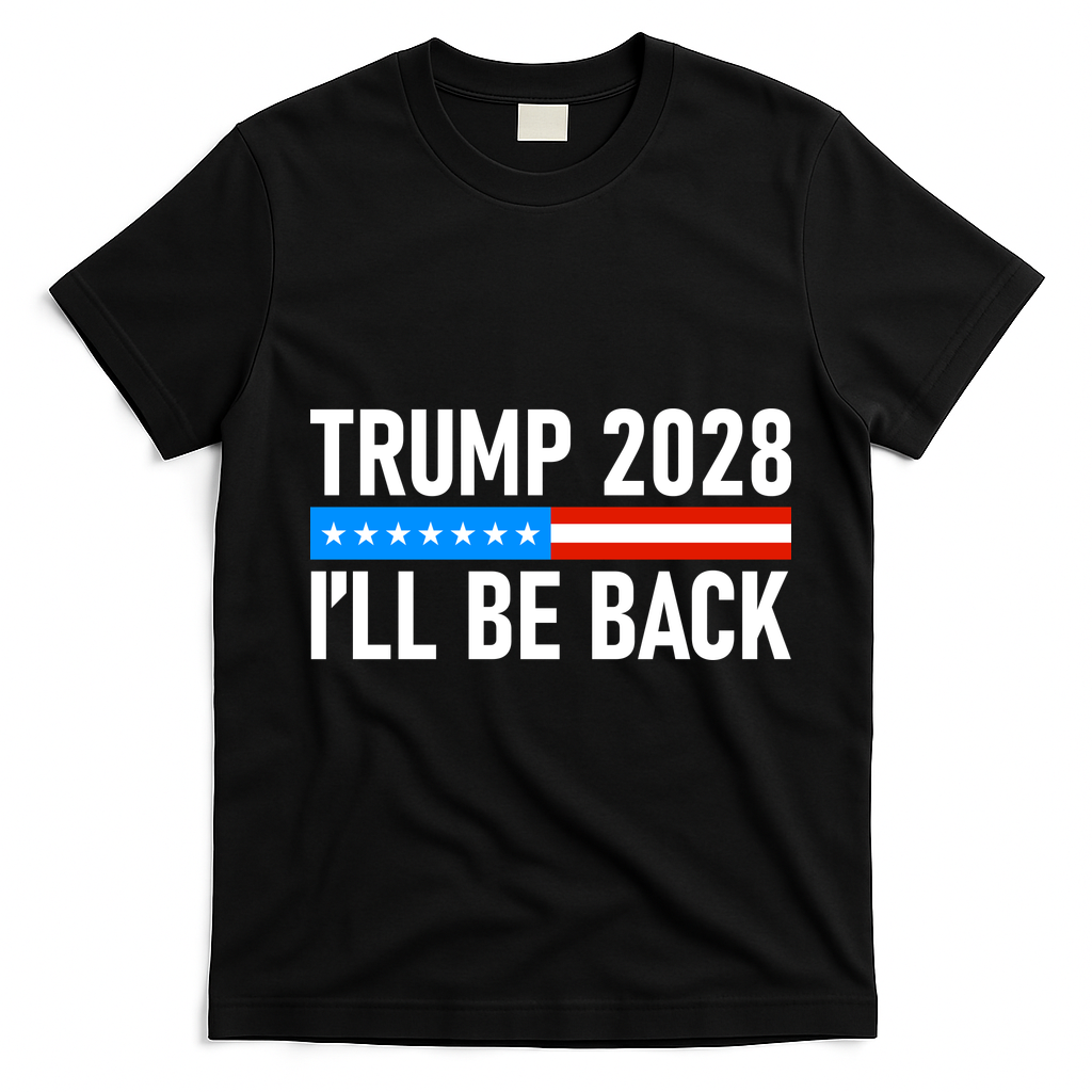 Trump 2028 I'll Be Back T-Shirt - Black