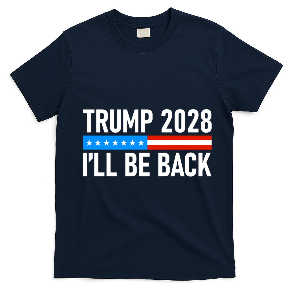 Trump 2028 I'll Be Back T-Shirt - Navy Blue