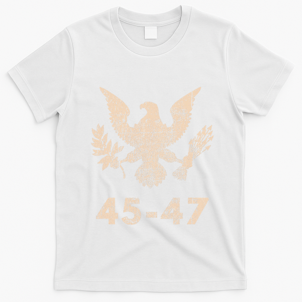 Trump 45 47 Vintage Grunge Retro 4th Of July 1776 2026 250 T-Shirt - White