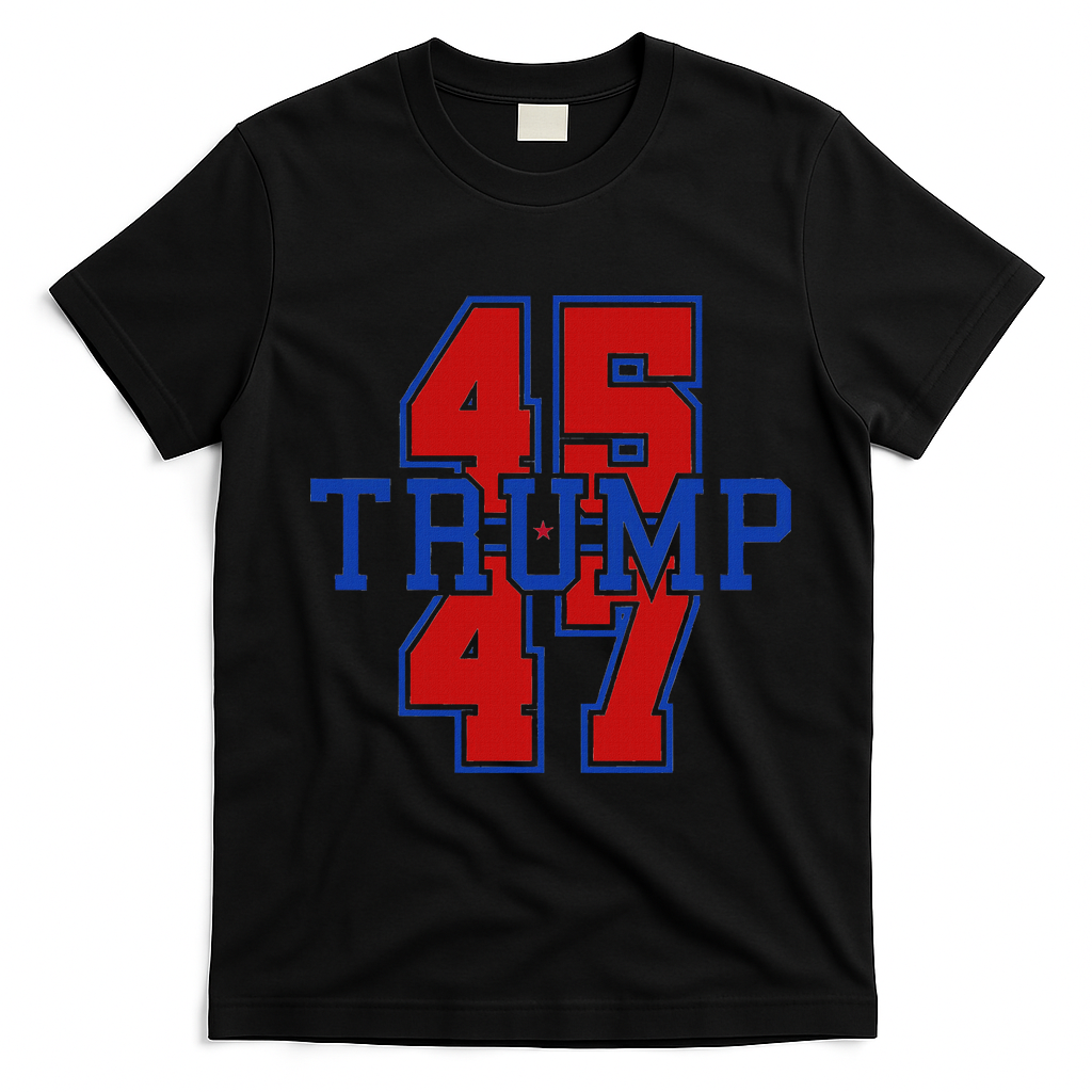 Trump 45 47 T-Shirt - Black