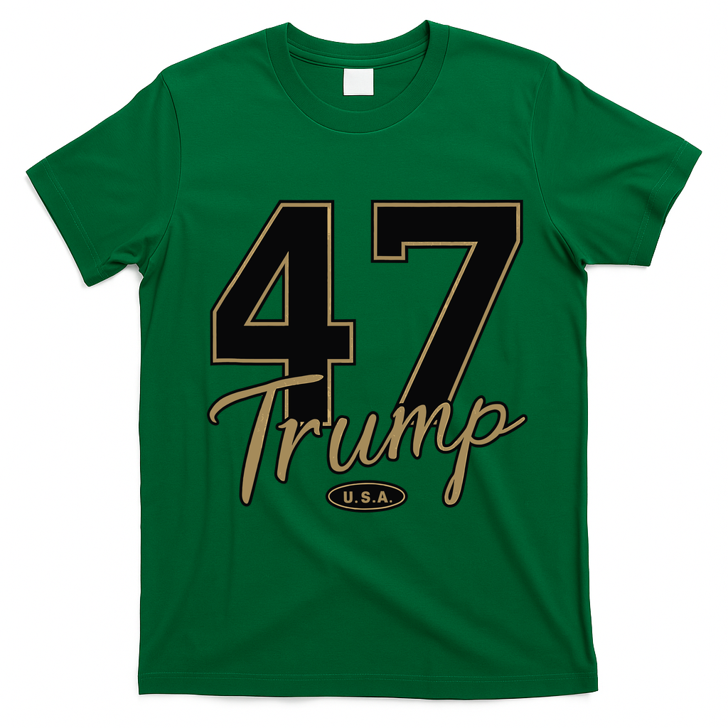 Trump 47 Trump 2024 Republican Conservative / 47 Trump 2024 T-Shirt - Irish Green