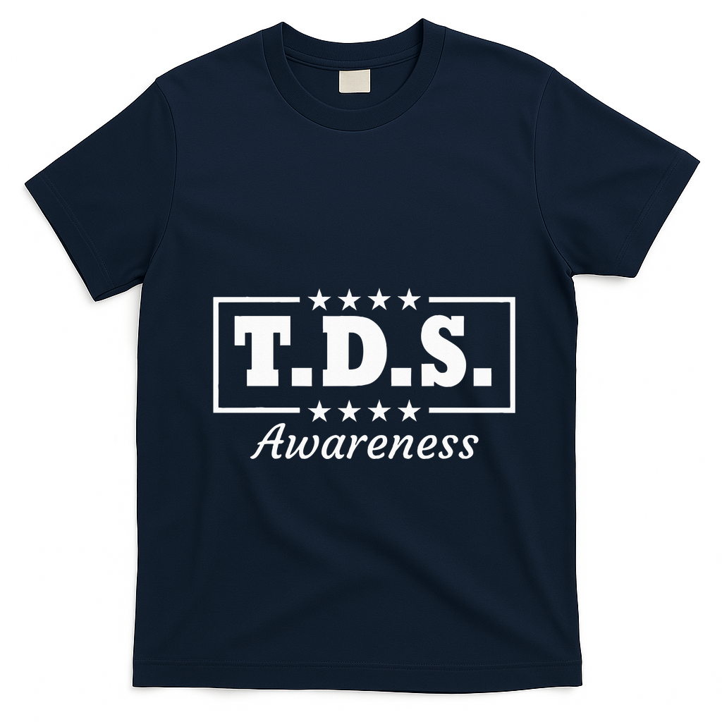 Tds Awareness Trump Wins 2024 45 & 47 T-Shirt - Navy Blue