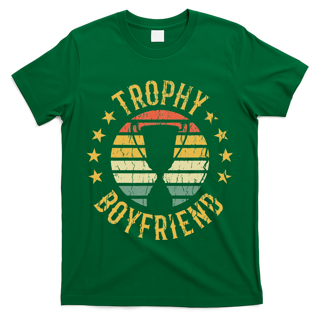 Trophy Boyfriend Retro Clothes Gift For Girlfriend Valentine T-Shirt