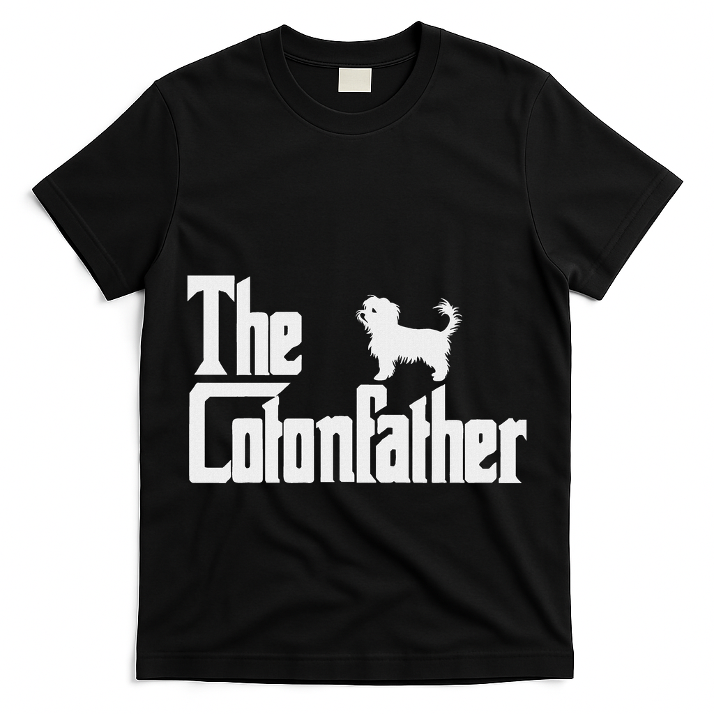 The Cotonfather Funny Coton De Tulear Dog Dad T-Shirt