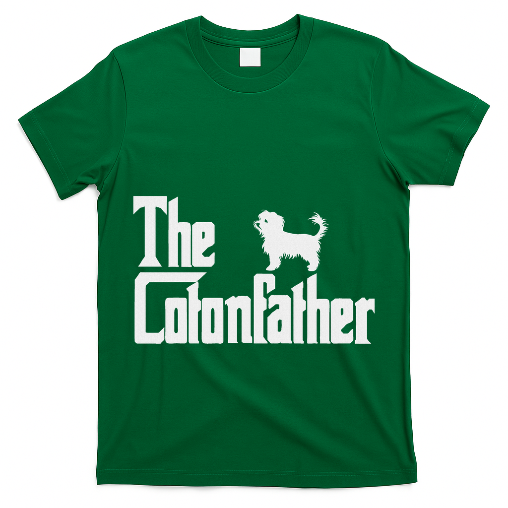 The Cotonfather Funny Coton De Tulear Dog Dad T-Shirt