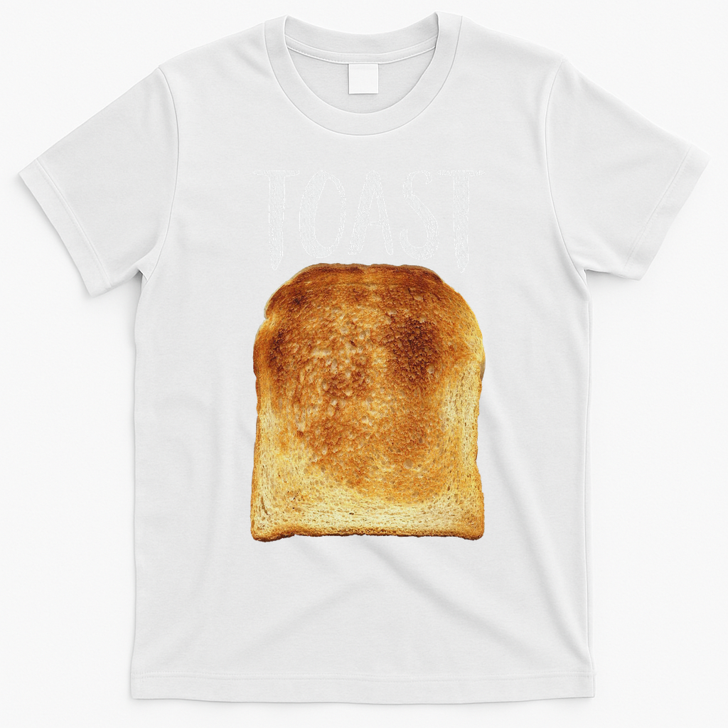 Toast Costume Halloween Funny Bread Lover Christmas Gift T-Shirt - White