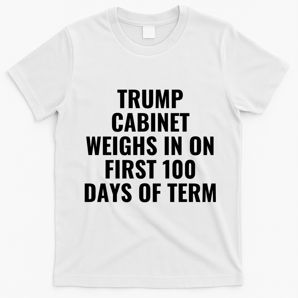 Trump Cabinet Weighs In On First 100 Days Of Term T-Shirt - White