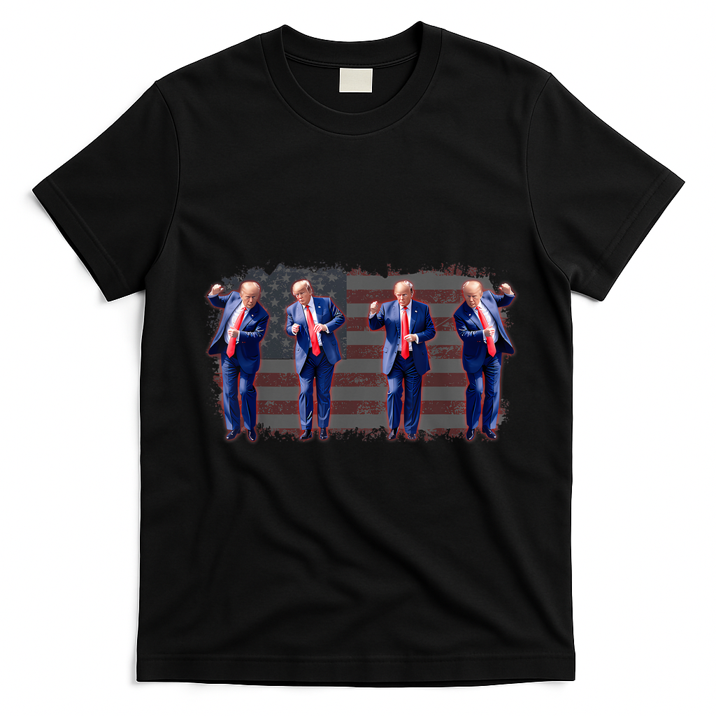 Trump Dance Pro Trump 2024 Trump President Maga 45 47 T-Shirt - Black
