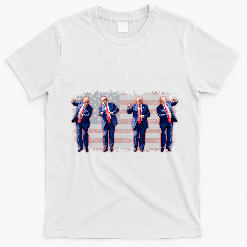 Trump Dance Pro Trump 2024 Trump President Maga 45 47 T-Shirt - White