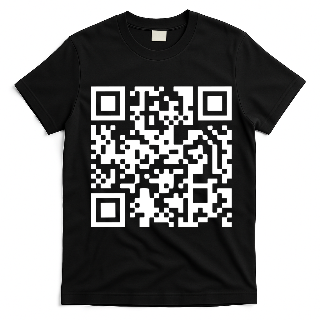 Trump Dancing Qr Code T-Shirt - Black