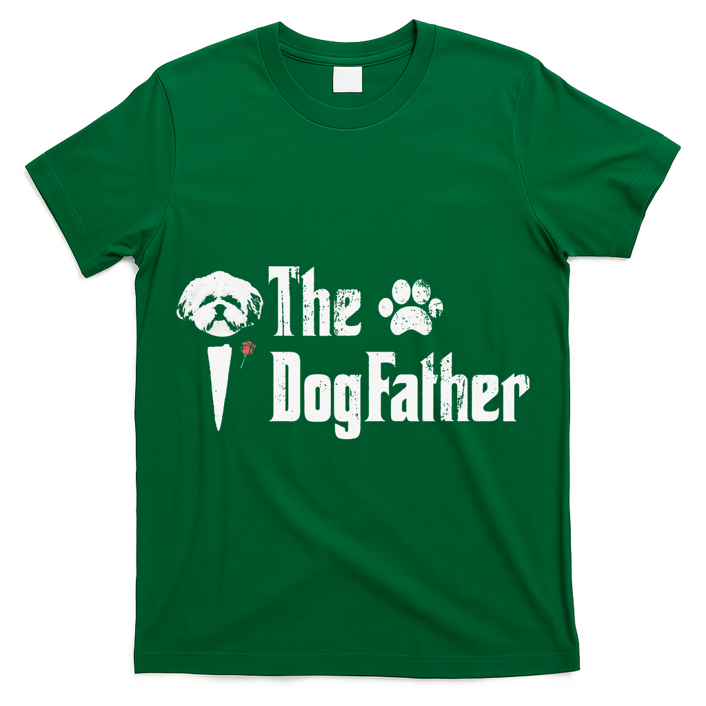 The Dogfather Shih Tzu Dog Dad Father's Day Gift T-Shirt