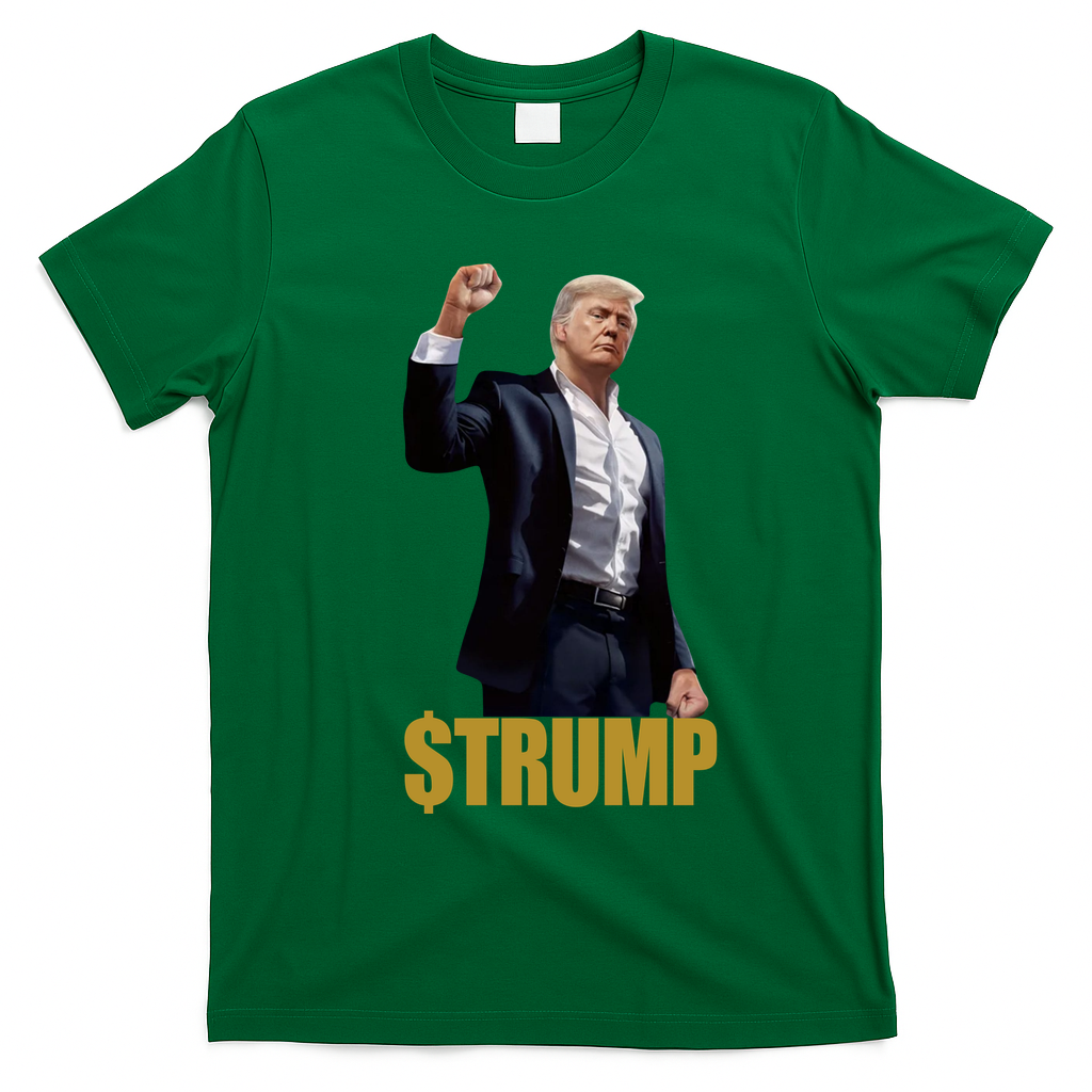 $Trump Donald Trump Meme Coin Crypto T-Shirt - Irish Green