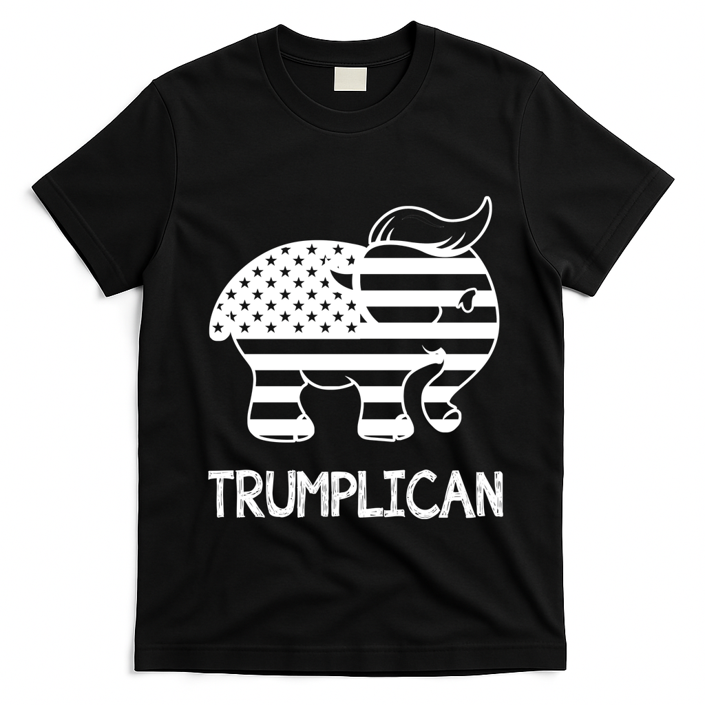 Trumplican Elephant T-Shirt - Black