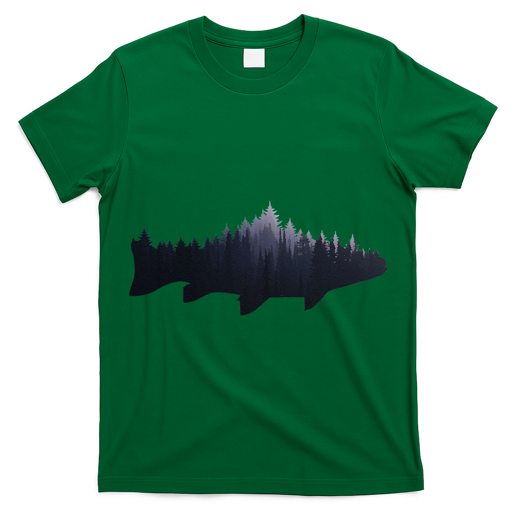Trout Fly Fishing Nature Outdoor Fisherman Gift T-Shirt