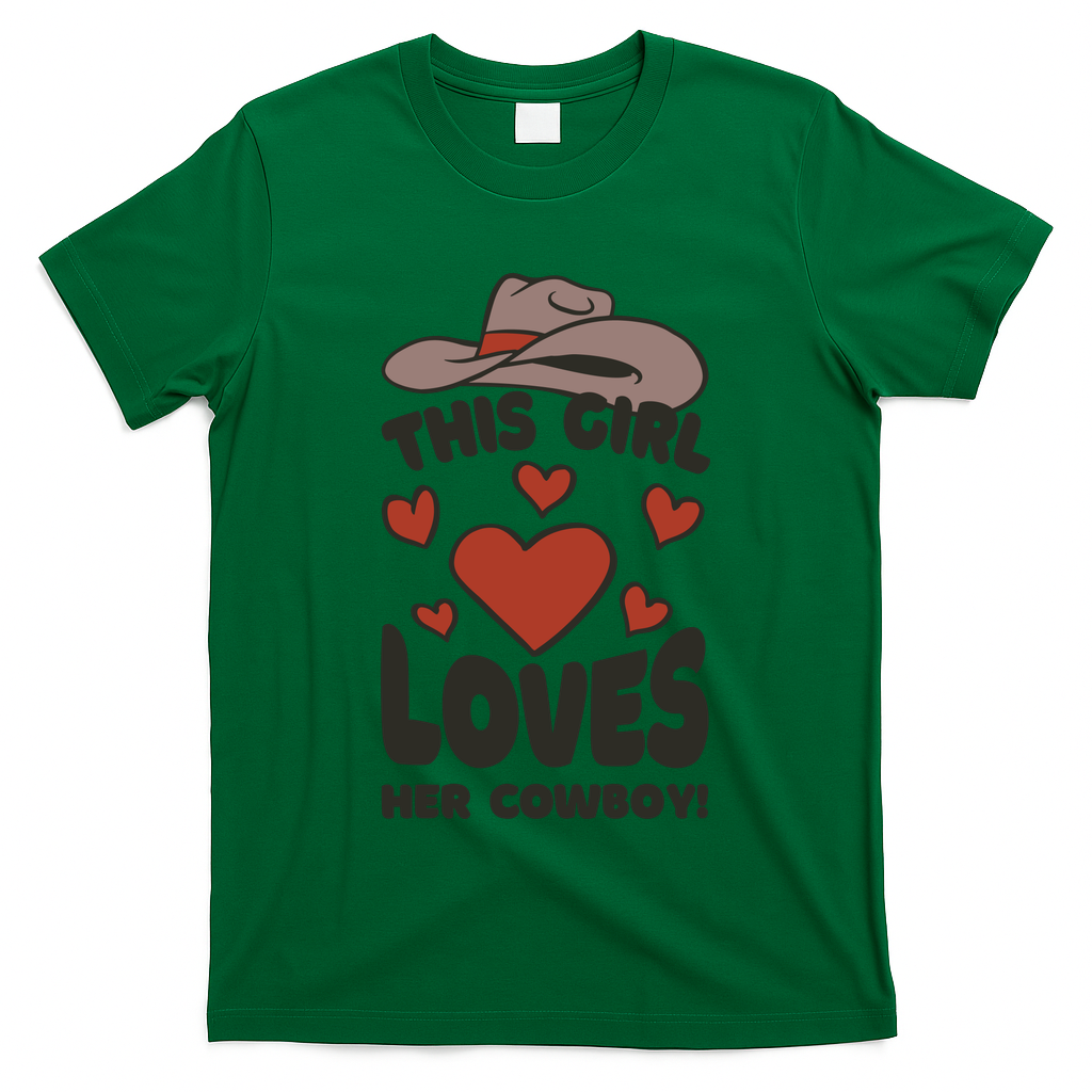This Girl Loves Her Cowboy Cute Girlfriend T-Shirt