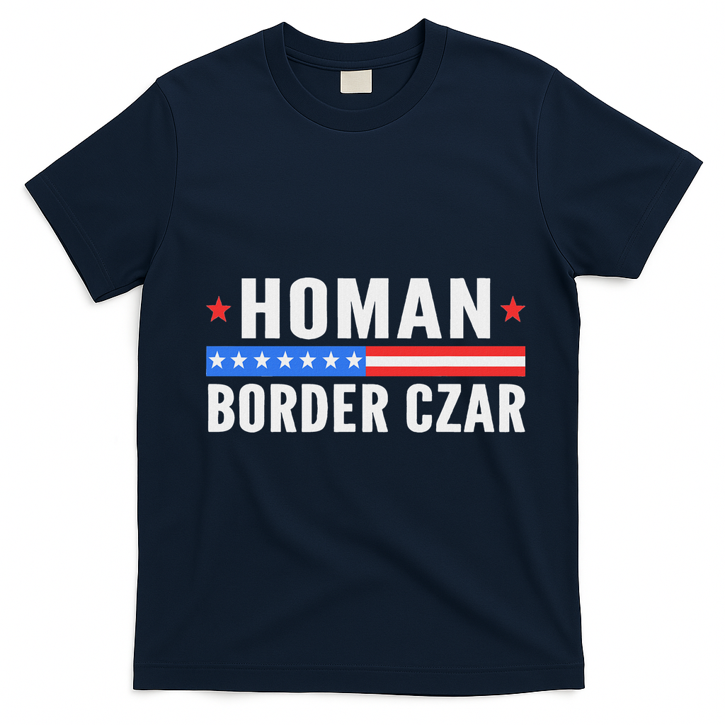 Tom Homan Border Czar Maga Support T-Shirt - Navy Blue