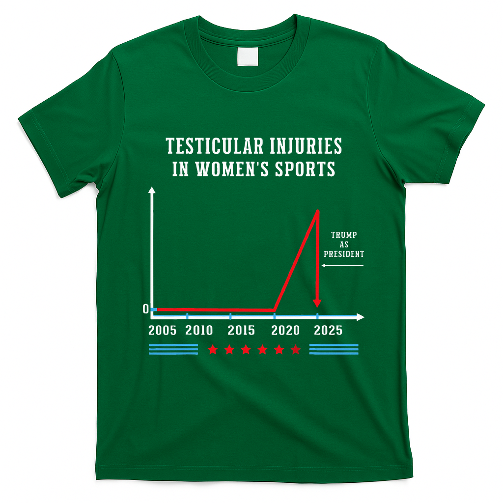 Testicular Injuries In Sports Funny Trump T-Shirt - Irish Green