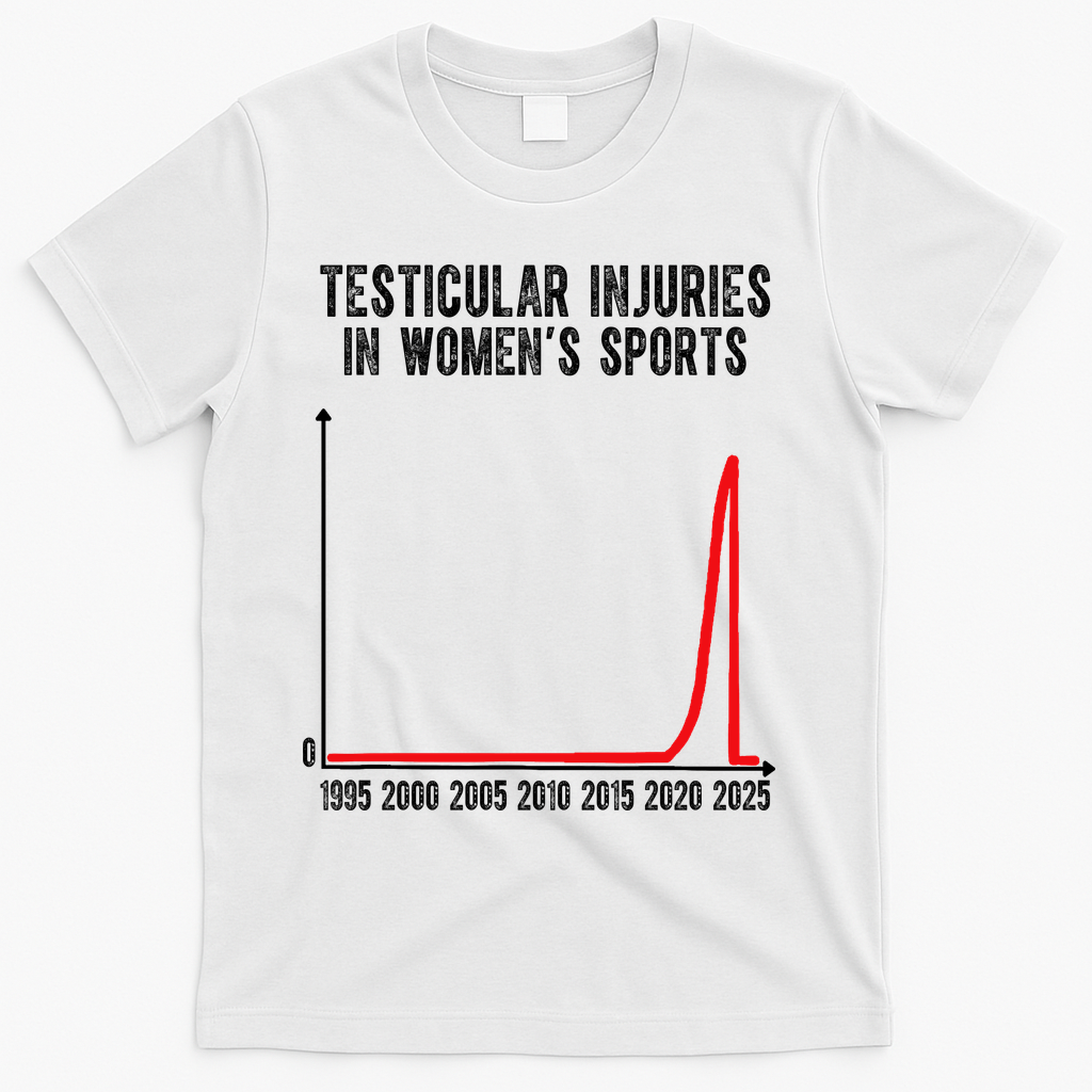 Testicular Injuries In Womens Sports T-Shirt - White