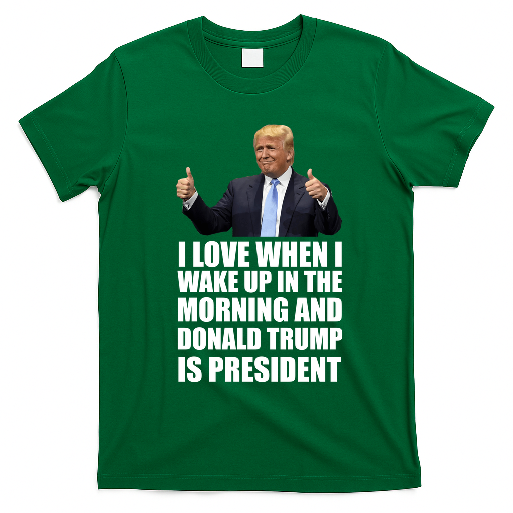 Donald Trump Is My President T-Shirt - Irish Green