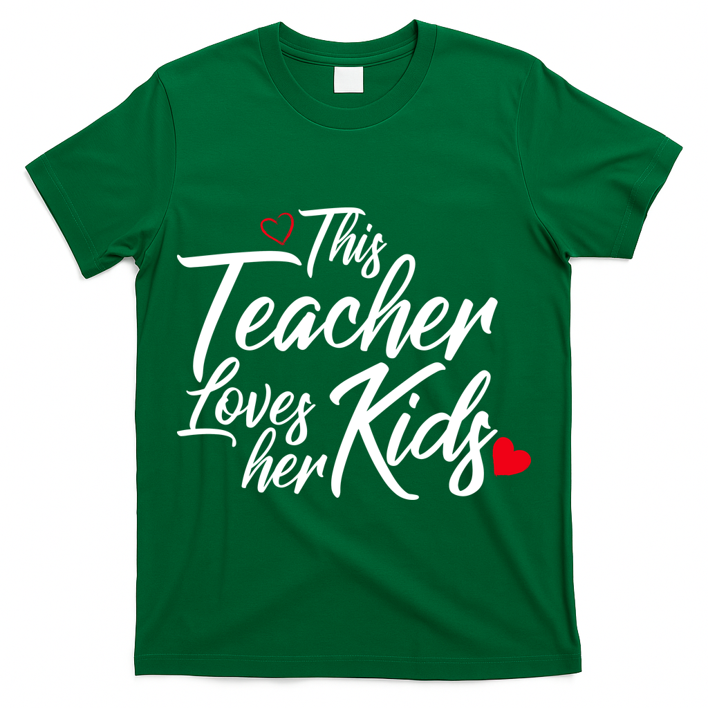 Valentine's Day This Teacher Loves Her Kids T-Shirt