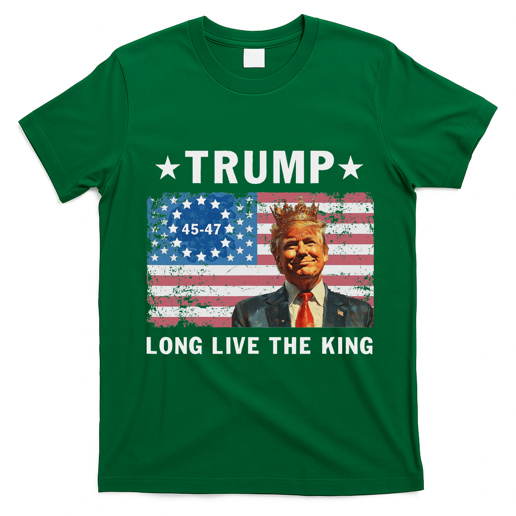 Trump Long Live The King T-Shirt - Irish Green
