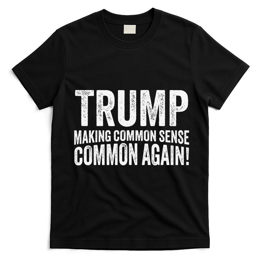 Trump Making Common Sense Common Again T-Shirt - Black