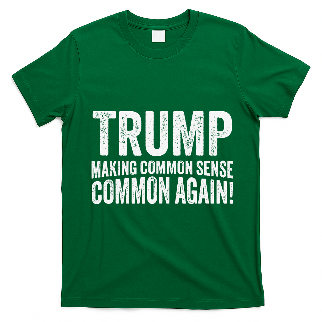 Trump Making Common Sense Common Again T-Shirt - Irish Green
