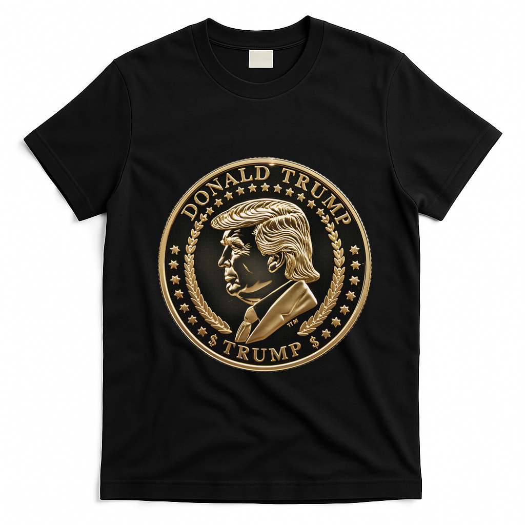 $Trump Meme Coin President Donald Trump T-Shirt - Black