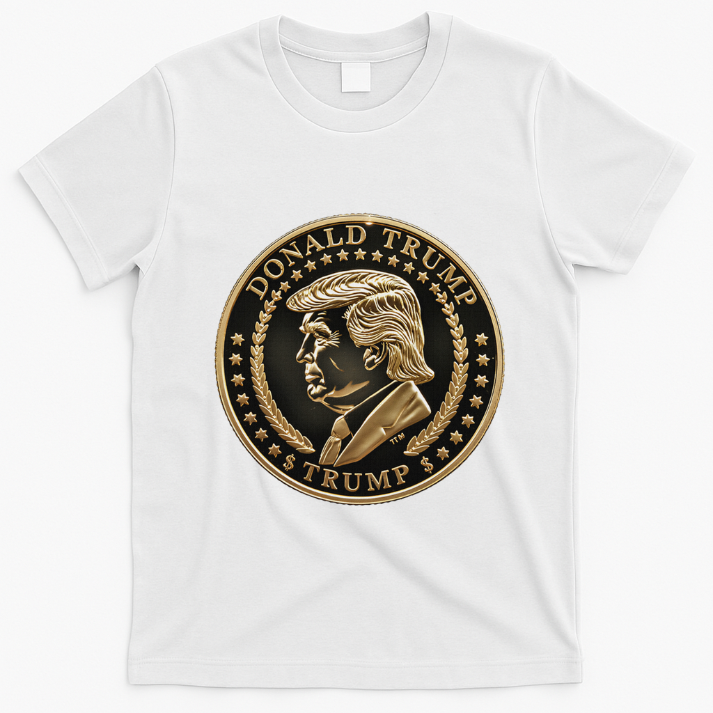 $Trump Meme Coin President Donald Trump T-Shirt - White