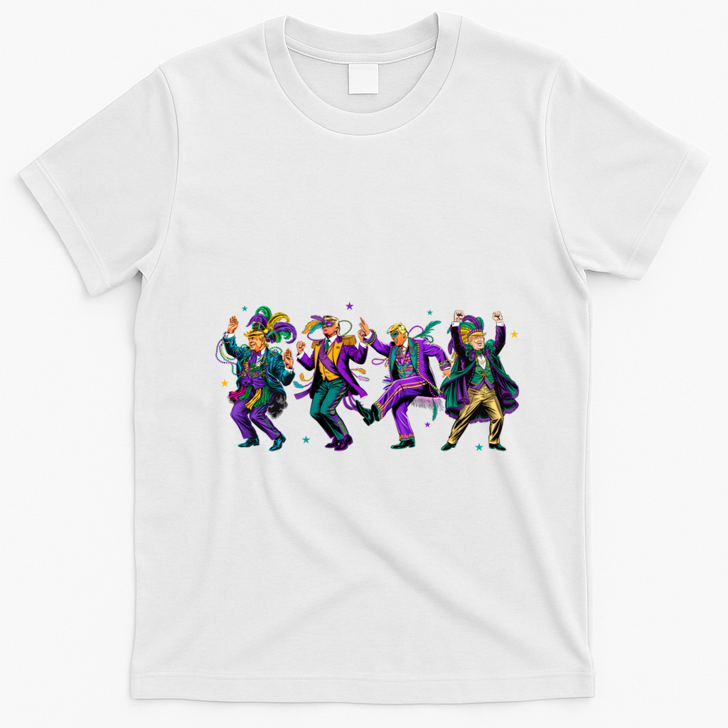 Trump Make Mardi Gras Great Again Funny Parade Costume Humor Gift T-Shirt - White