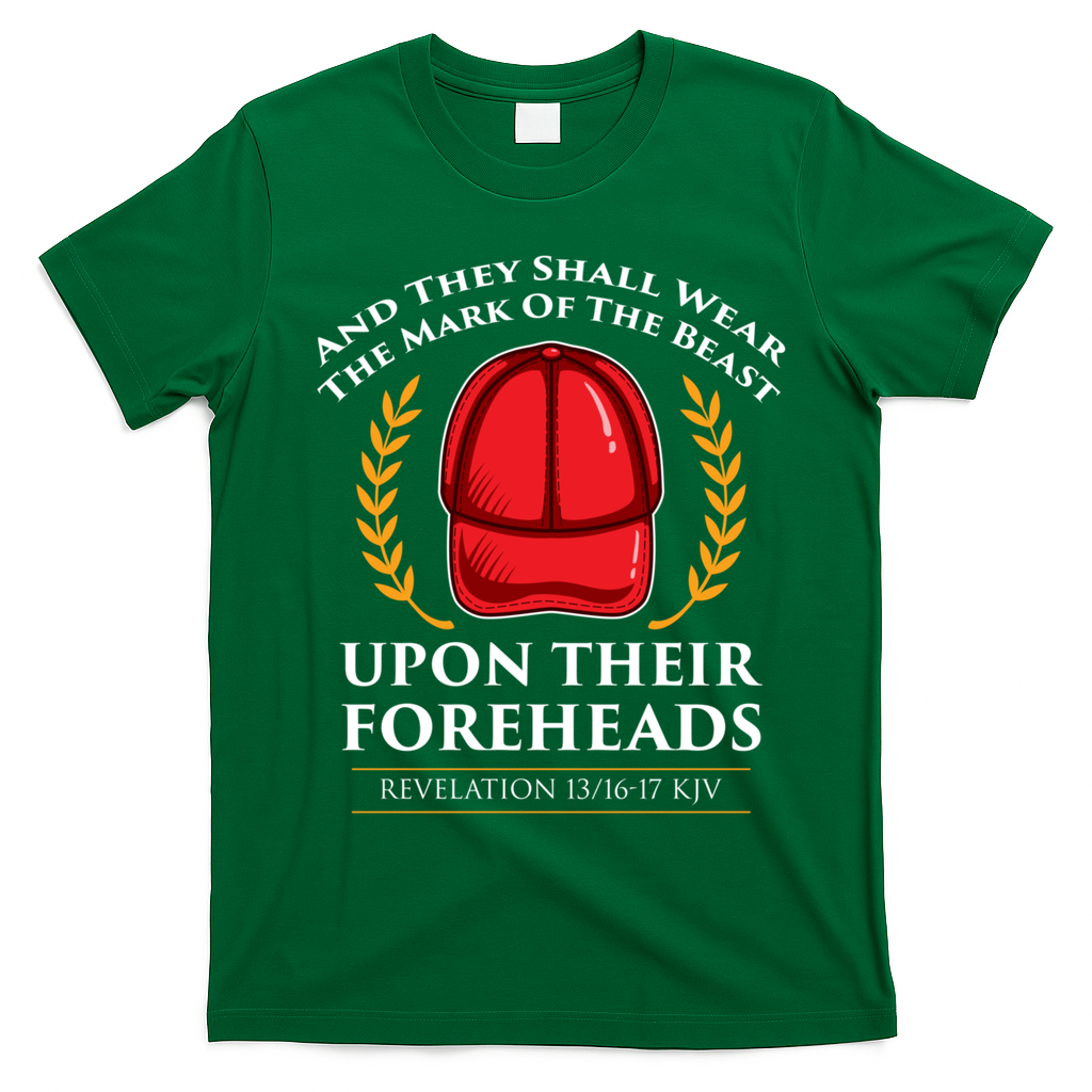 Trump Mark Of The Beast Anti Trump T-Shirt - Irish Green