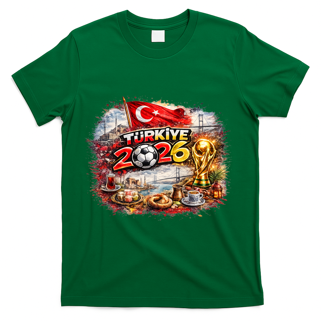 TURKIYE North America Soccer Tournament 2026 T-Shirt - Green