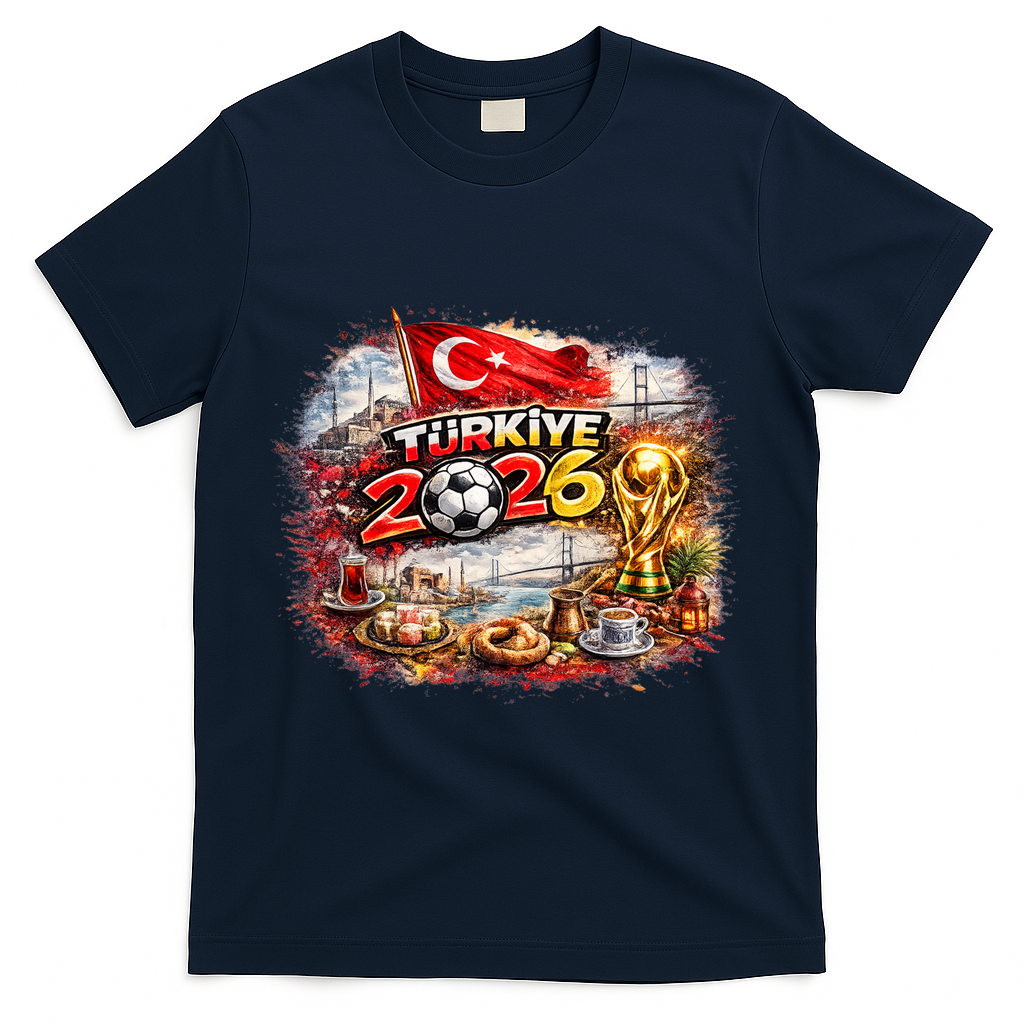 TURKIYE North America Soccer Tournament 2026 T-Shirt - Navy