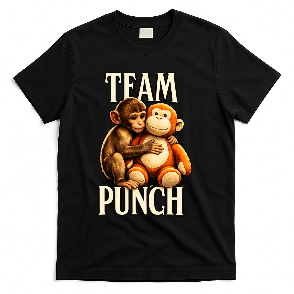 Team Punch Baby Monkey Punch T-Shirt - Black