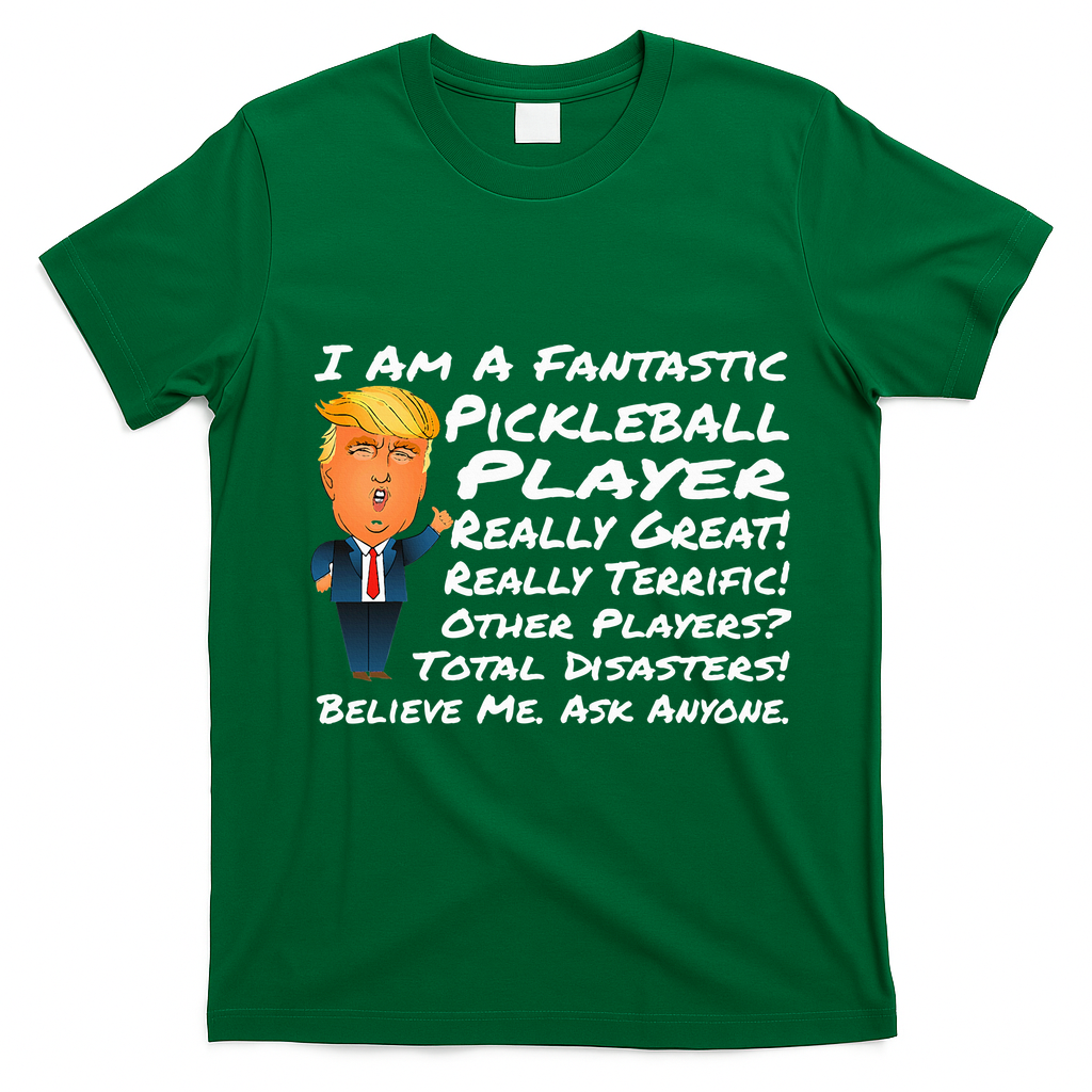 Trump Pickleball Design T-Shirt - Irish Green