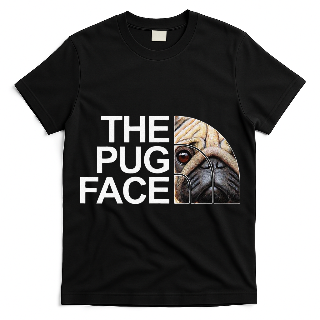 The Pug Face Dog Funny Pug T-Shirt