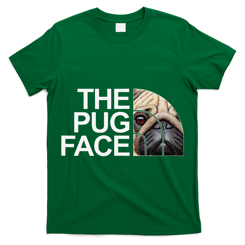 The Pug Face Dog Funny Pug T-Shirt