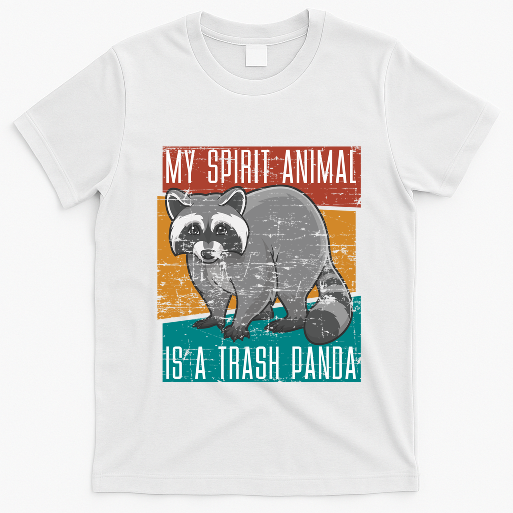 Trash Panda Zoo Keeper Gift Spirit Animal Racoon Cool Gift T-Shirt - White
