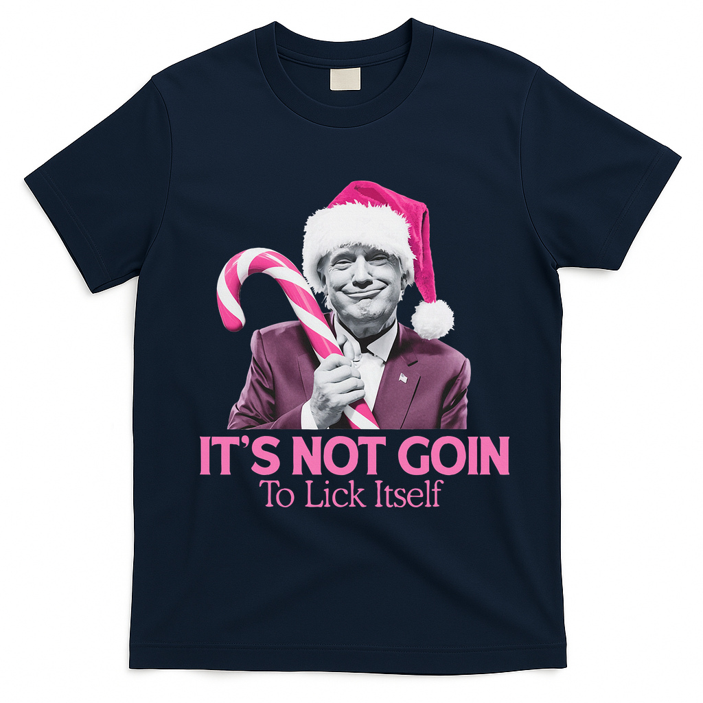 Trump Santa Christmas Maga Holiday T-Shirt - Navy Blue