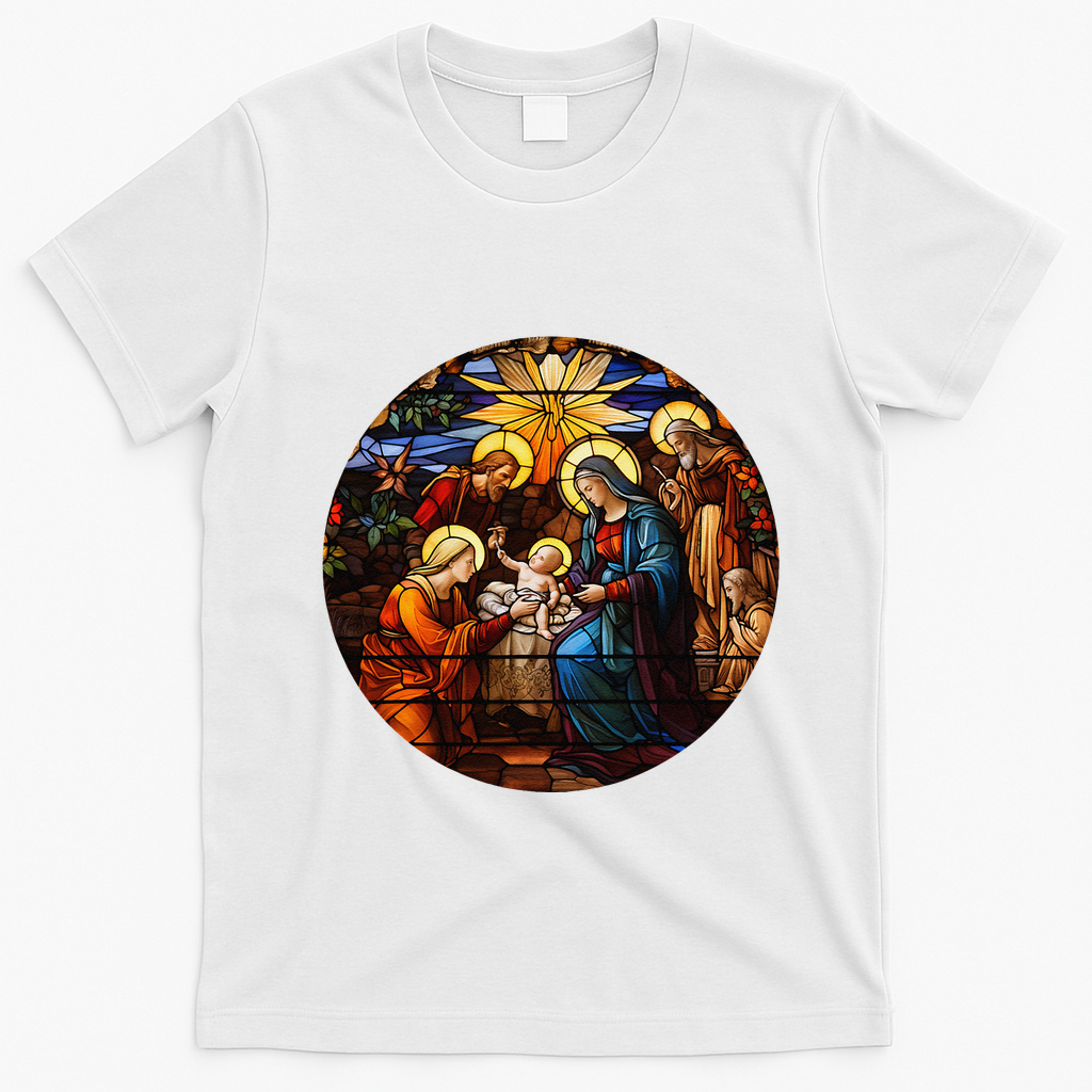True Story Christmas Nativity Jesus Christian T-Shirt - White