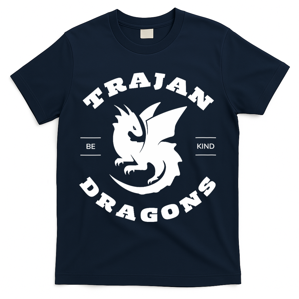 Trajan School Dragons T-Shirt - Navy